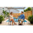 3-piece Outdoor Bistro Set With Cushions, Round 24 Inch Cast Aluminum Round Table With 1.77" Umbrella Hole And 2 Cast Aluminum Armchairs With Cushions, Black With Gold-painted Edge-528646831