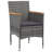Vidaxl Dining Set Grey, Dark Grey-763137779-763137777