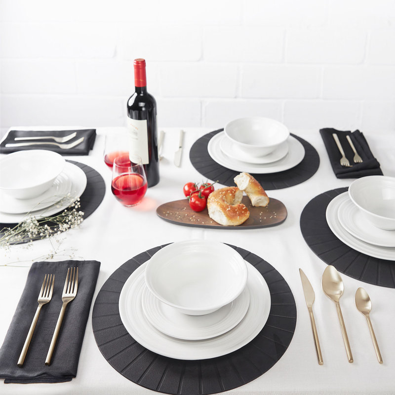 Latitude Run® Stainless Steel Flatware Set - Service for 4, Champagne