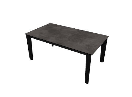 Dogma Extendable Tables, White Marble, Matt Black