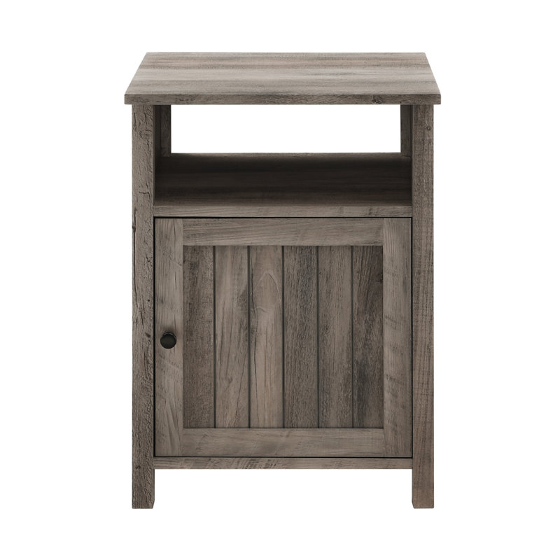 Thermopolis Square Side Table, Grey Wash