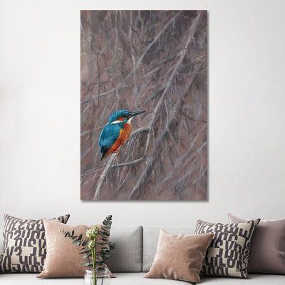 Kingfisher Waterside 1 Piece Wrapped Canvas Wall Art