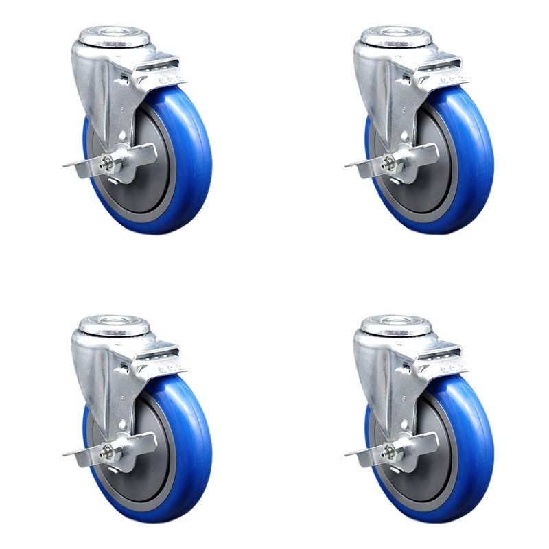 Polyurethane Caster, Blue