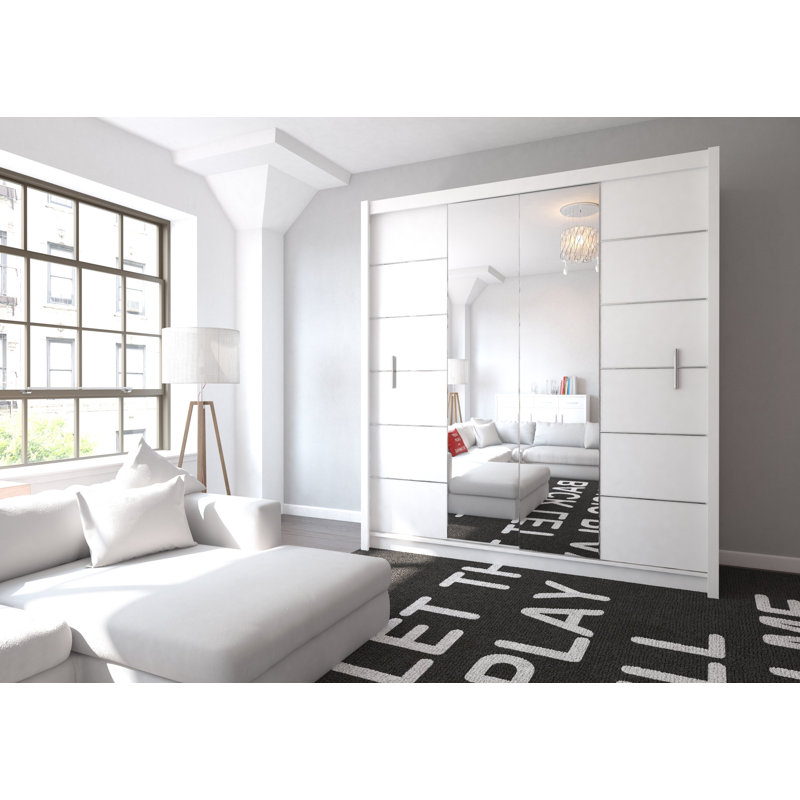Bhopal Manufactured Wood Wardrobe, White
