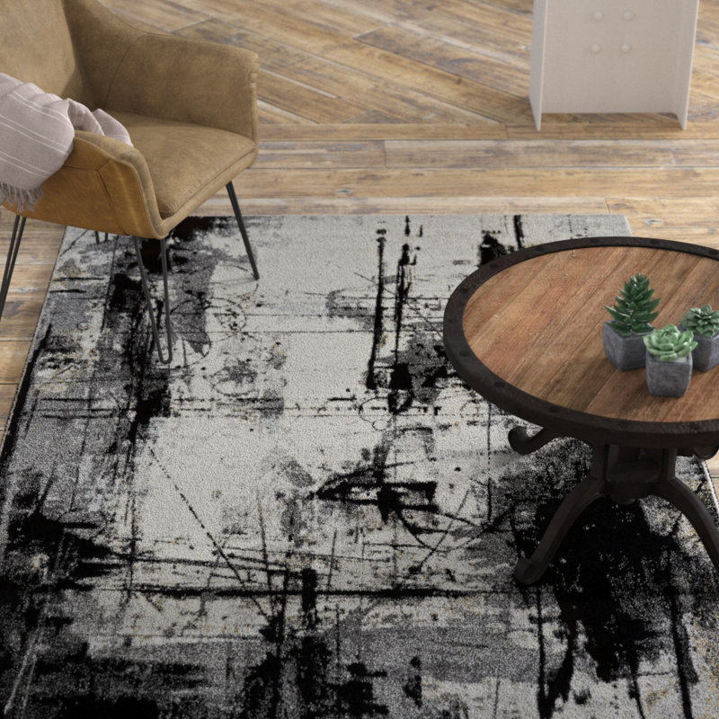Stourbridge Abstract Indoor Rug, Round 6'