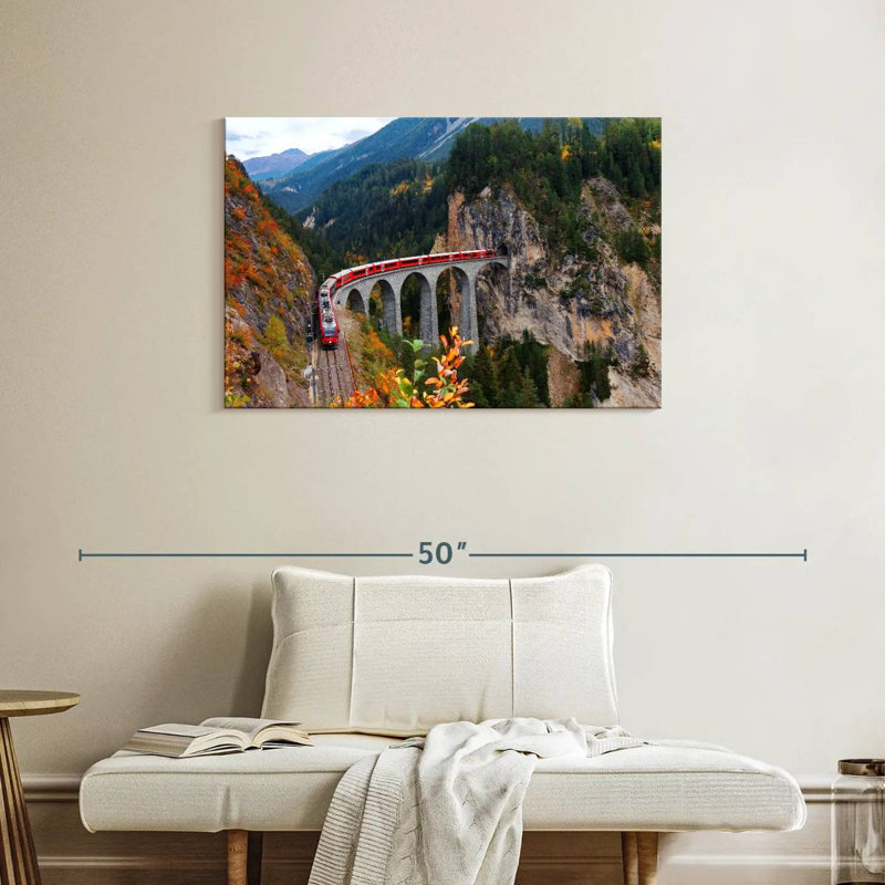 Mehar Landwasser Viaduct Train, 24" H x 36" W