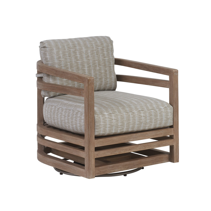 Stillwater Cove Outdoor Teak Swivel Lounge Chair