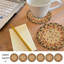 Ensemble de 6 sous-verres en jute de qualité supérieure pour table-81208582