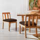 Melrose Rectangular 4 - Person 70.8" Teak Dining Set with Cushions