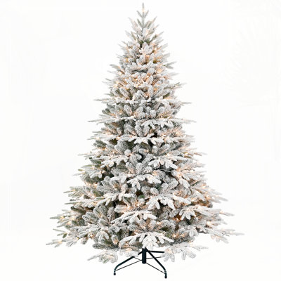 4ft Pre-Lit Flocked Artificial Christmas Tree