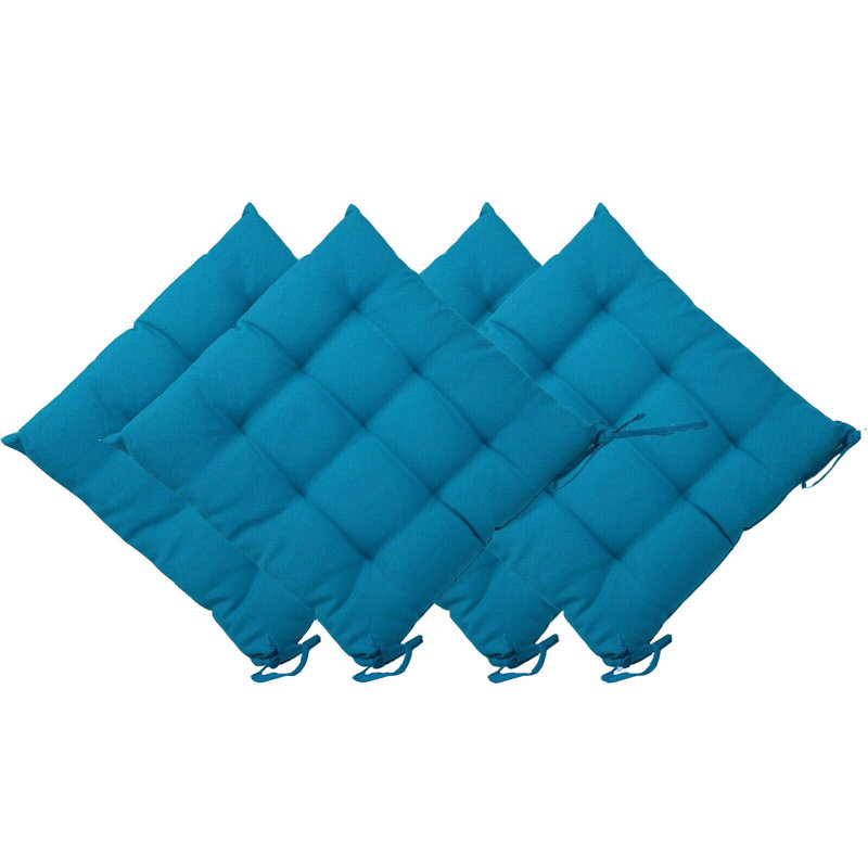 Garden Seat Cushion, Teal Blue