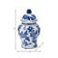 Pot à couvercle en céramique Gherghina Chinoiserie-86749006