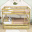 Lit superposé simple en bois avec lit gigogne Keyen-1982293877