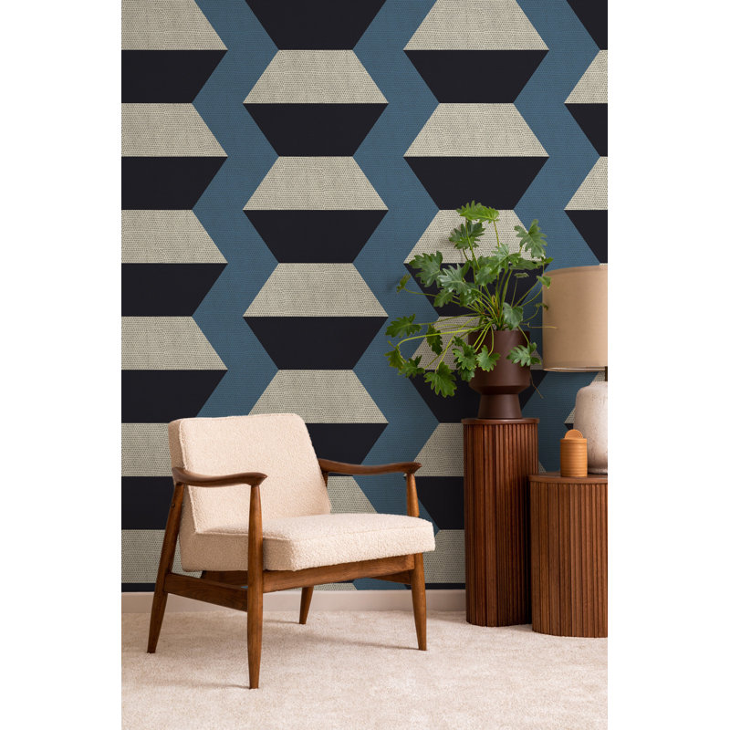 Infinity Blocks - papier peint horizon bleu