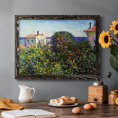 "Bordviera, The House Of Gardener, 1884", reproduction d'art encadrée sur toile par Claude Monet