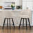 Swivel Linen Upholstered Counter Stool with Metal Legs-232870840