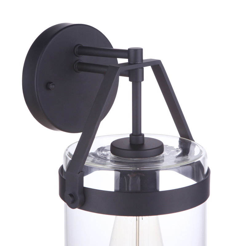 Lanterne murale d'extérieur Steadham Midnight, H 14,13 po x l 7,63 po x P 8 po