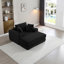 Méridienne de 52,4 po sans os, canapé-lit modulaire convertible 3-en-1, canapé-lit en velours côtelé en mousse, confort surdimensionné pour la lecture, le salon, la chambre à coucher