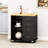 Provence Kitchen Cart With Ample Storage And Mobility-127383479