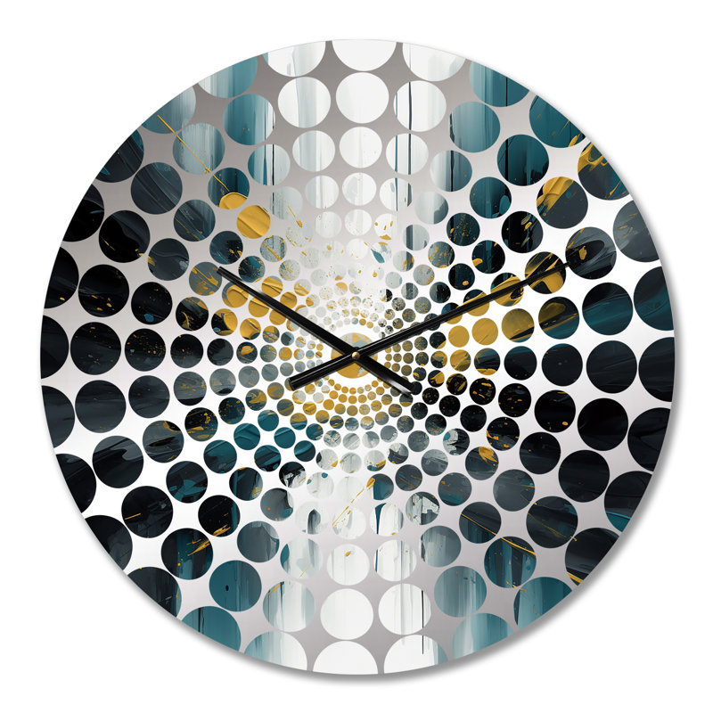 Aleighya - Horloge murale géométrique abstraite, Petit