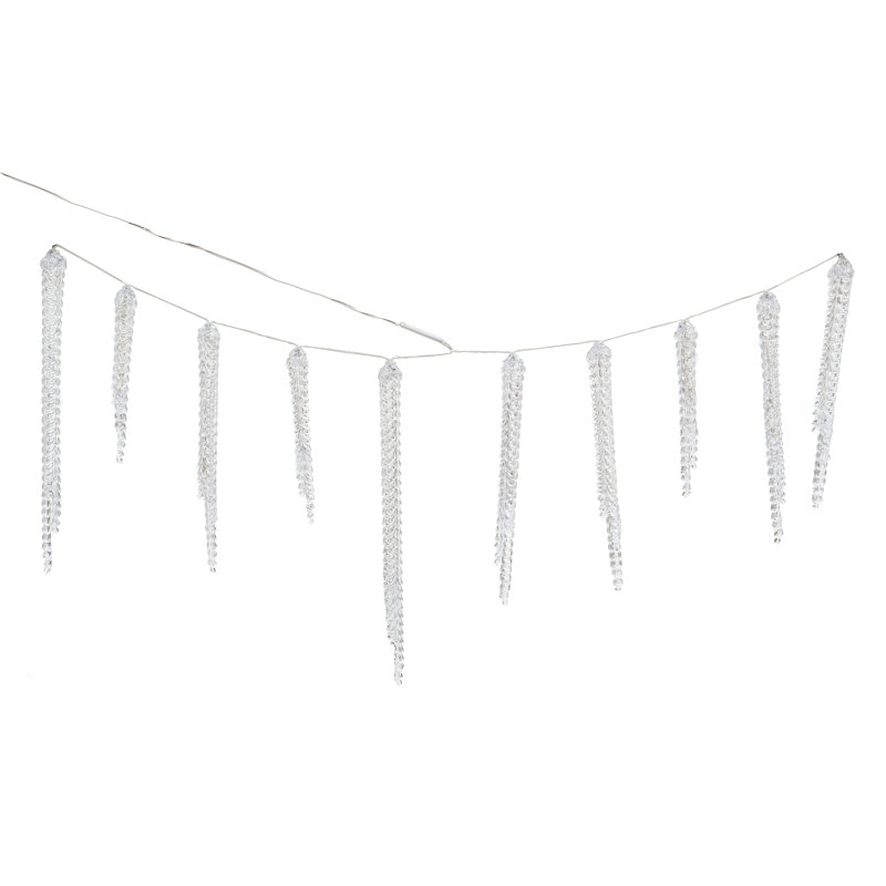 Crystal Icicles with LED Lights