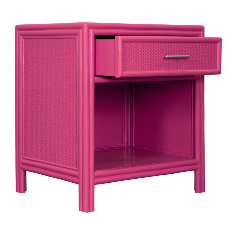 Aruba 1 - Drawer Nightstand, Hot Pink