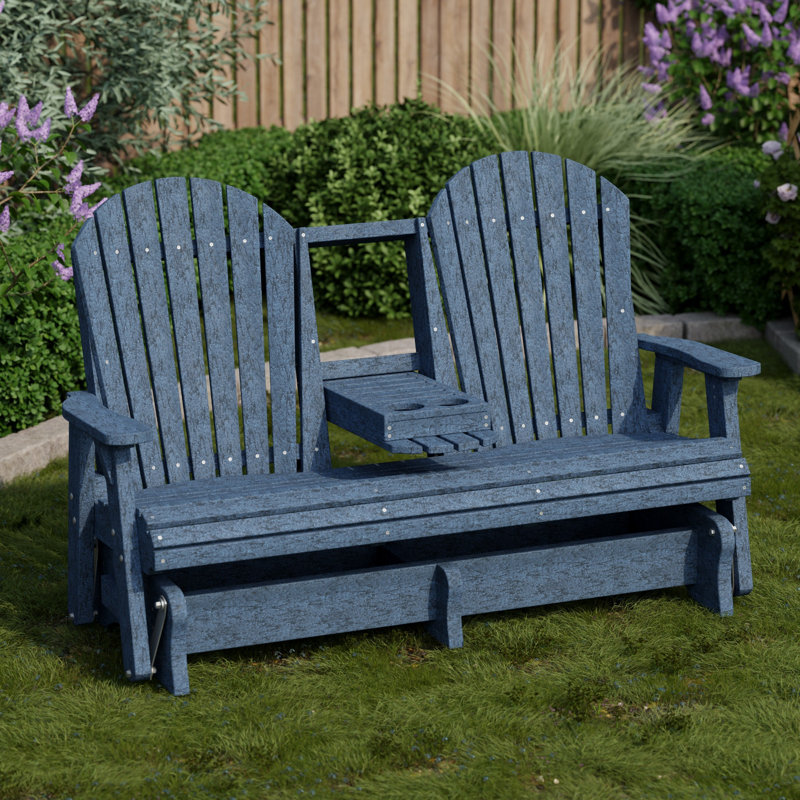 Fauteuil oscillant 5 pi avec console Heritage, Bleu patriote
