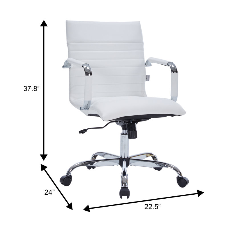 Fauteuil de conférence ergonomique Sorrells, Blanc