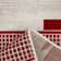 Orange Red Aztec Power Loom Area Rug