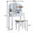 Sanlo Wooden Vanity Make Up Table And Stool Set-1245085542