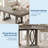 71-Inch Dining Table with Dual Storage Drawers, Sturdy Wood Finish, Waterproof & Heat-Resistant Surface for Modern Dining-791100597