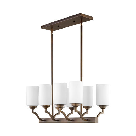 Feickert 8 - Light Kitchen Island Linear Pendant Winston Porter Shade 