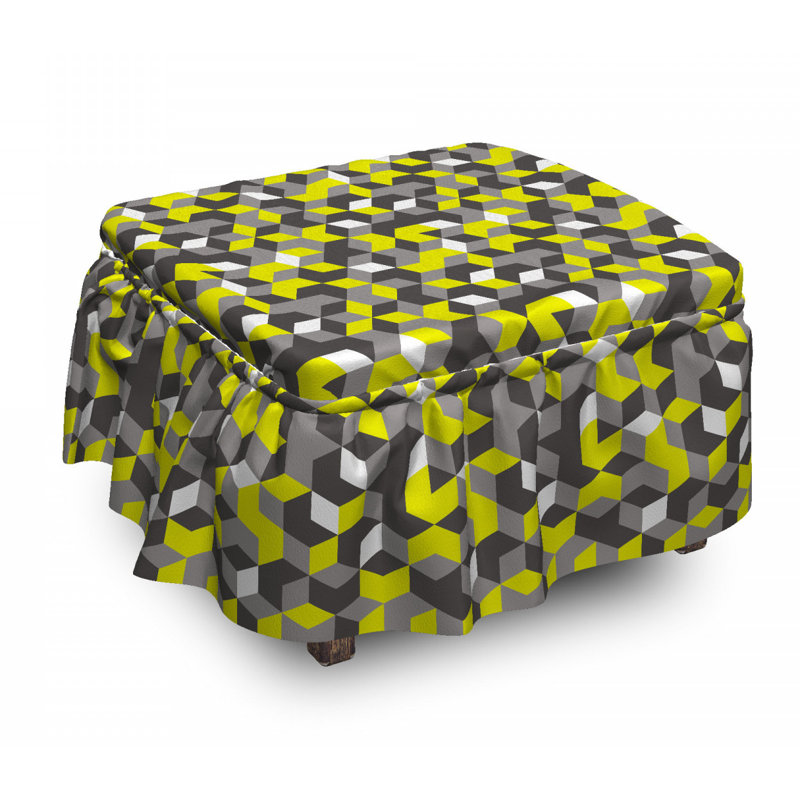 Box Cushion Ottoman Slipcover