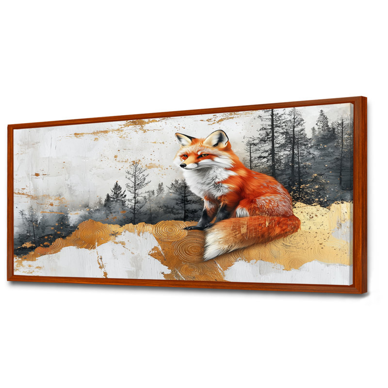 Gereon - Animals Canvas Art Print, H 28 po x l 60 po, Impression encadrée flottante, Brun