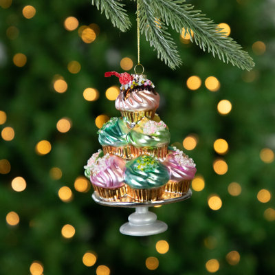 6'' Glass Holiday Shaped Ornament