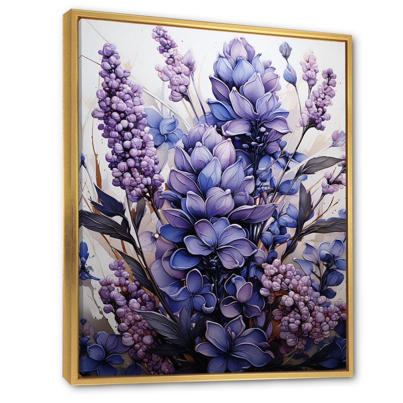 Fleur mauve «Enchanting Fragrance II», impressions murales florales et botaniques, H 20 po x l 12 po x P 1 po