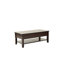 Table basse en bois avec tiroirs et tablette