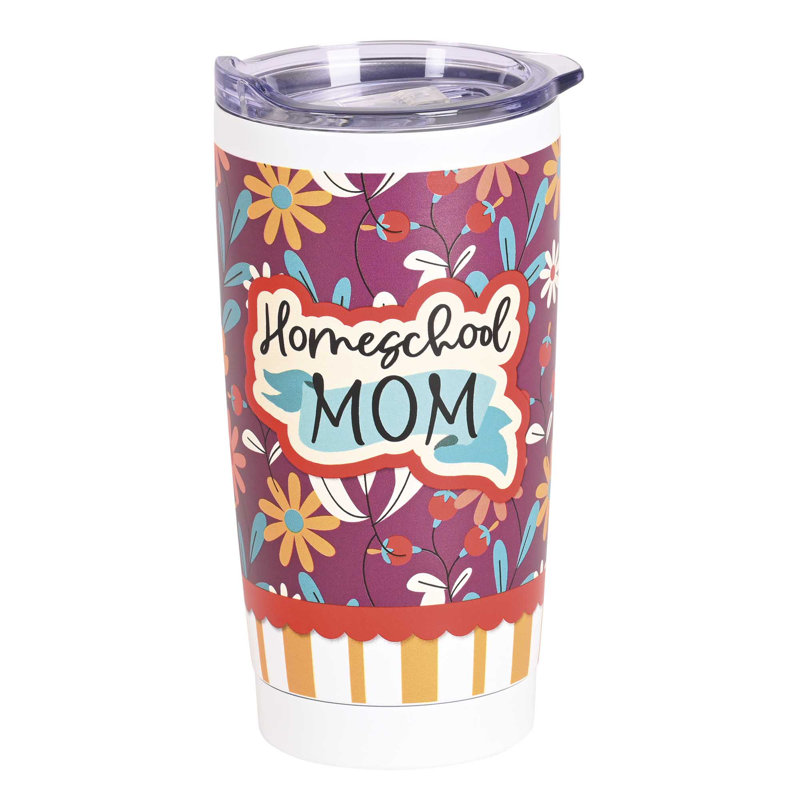 Gobelet Homeschool Mom - blanc