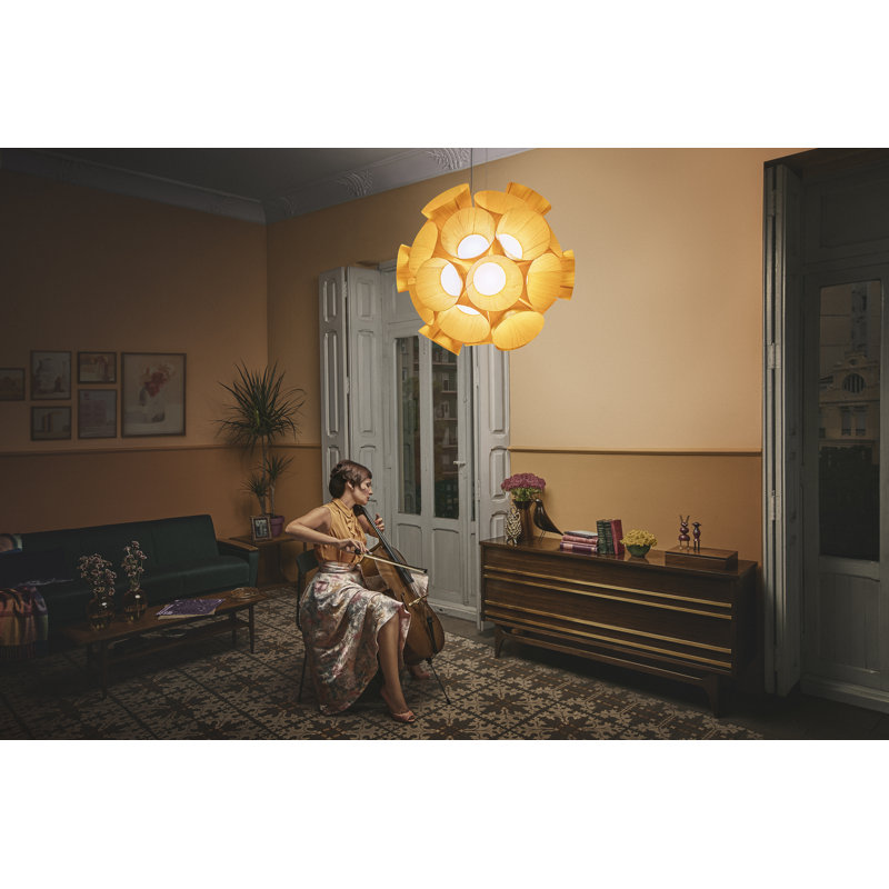 Dandelion LED Pendant, 2700K LED, Yellow