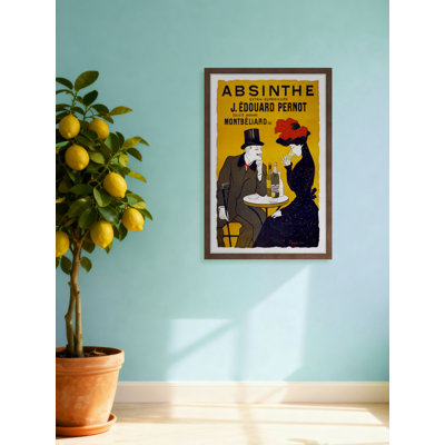 "Absinthe Extra-supérieure J. Édouard", reproduction encadrée