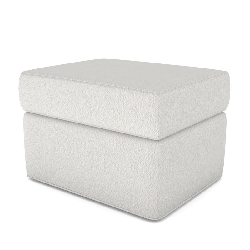 Repose-pieds rembourré Newlin, Kempsey peau de mouton, Non