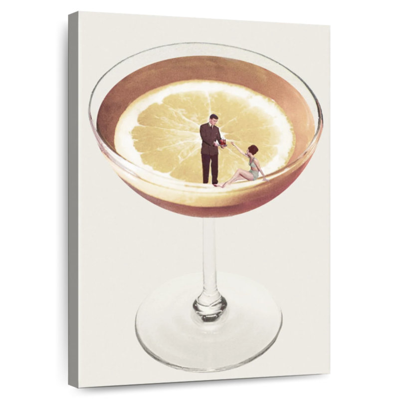 Yarlin My Drink Needs A Drink, 51" H x 34" W