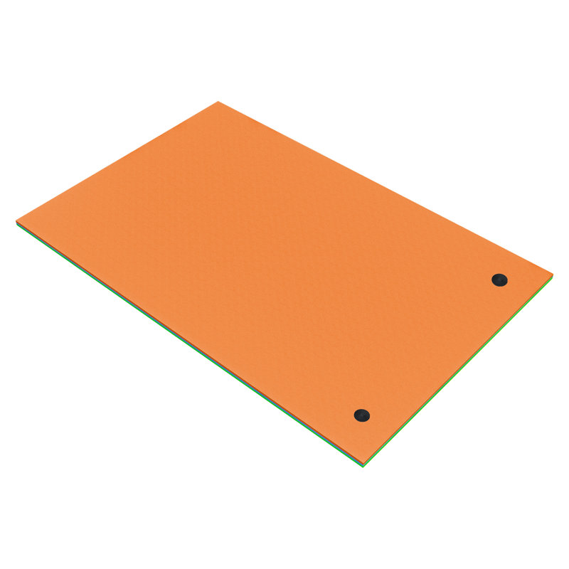 Balconera 3 Layer 108"X70.9" Floating Water Mat, Orange