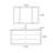 French style retro simple bathroom cabinet
