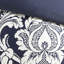 Édredon pour grand lit 7 pièces en indigo - Coussins décoratifs en coton avec bordure-120264908-120264907