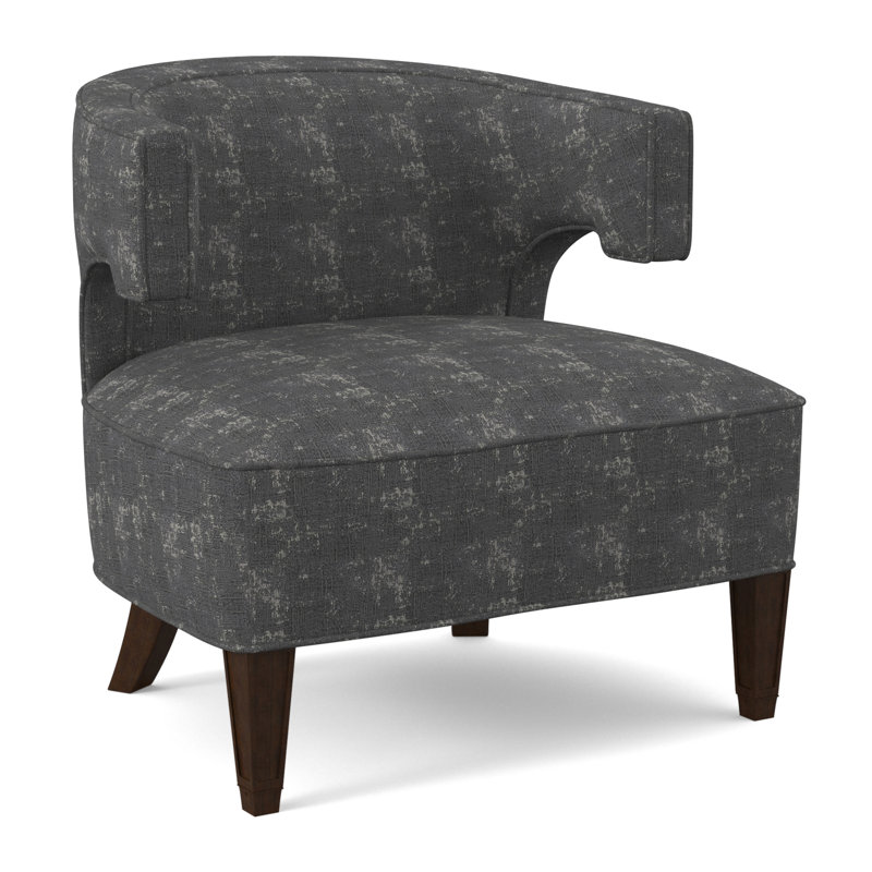 Laurel Barrel Chair, American Walnut, Sunny Linen