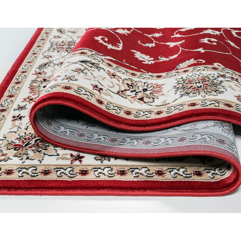Gorazd-Tapis turc-ROUGE, Rectangle 5 pi 3 po x 7 pi 2 po