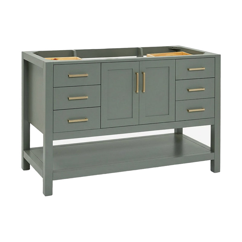 Base de meuble-lavabo simple 54 po Pawley, Vert rétro