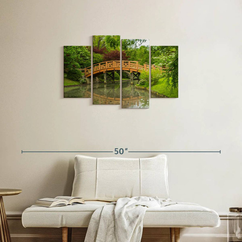 Pont de jardin japonais Sireci, H 22 po x l 36 po