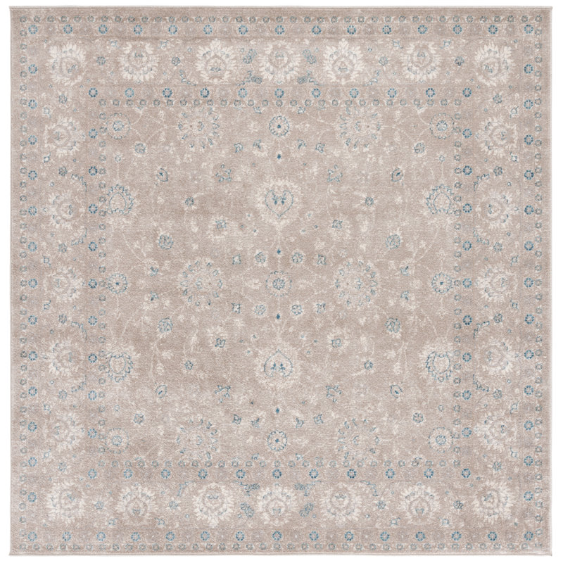 Meara Performance Oriental Rug, Square 6'7"